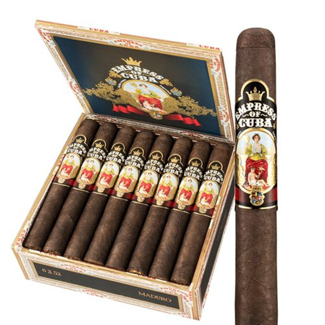 AJ Fernandez Empress Of Cuba Maduro Churchill Cigars 16Ct. Box