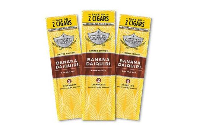 Swisher Sweets Cigarillos Foil Banana Daiquiri 30 Pouches of 2
