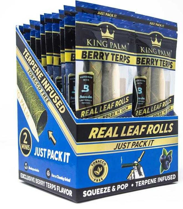 King Palm Wraps Mini Rolls Berry Terps 20Ct/2