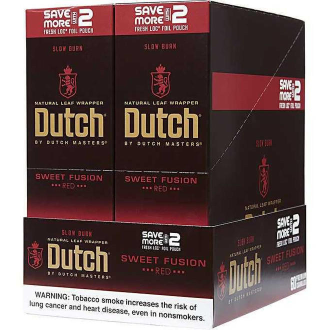 Dutch Masters Cigarillos Foil Sweet Fusion 30 Pouches of 2