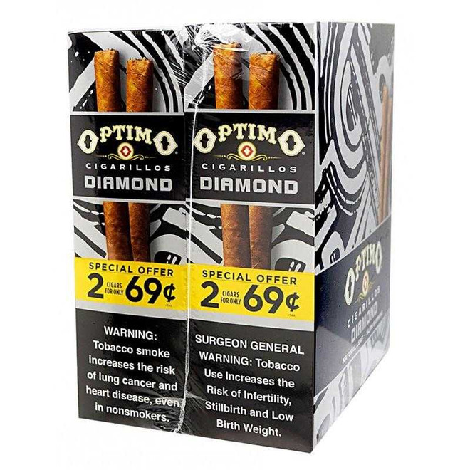 Optimo Cigarillos Foil Pack Diamond 30 Packs of 2