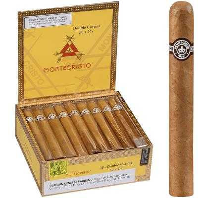 Montecristo Cigars Double Corona Natural 25 Ct. Box 6.25X50