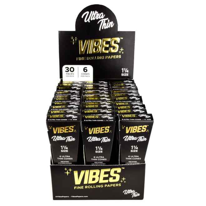 VIBES Ultra Thin Cones 1 1/4 | 30pc Display