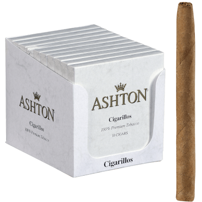 Ashton Cigarillos 10/10 Packs Natural