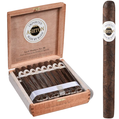Ashton Aged Maduro Cigar #30 Lonsdale 25 Ct. Box