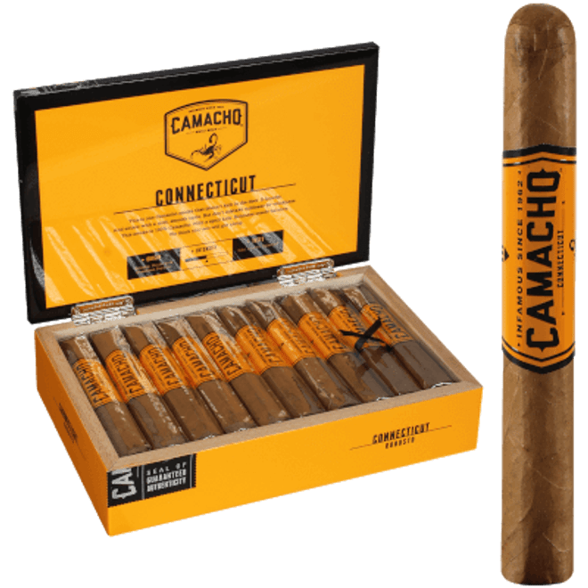 Camacho Connecticut Cigars Robusto 20 Ct. Box 5"X50