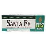 Swisher International Santa Fe Filtered Cigars Menthol, box of menthol-flavored filtered cigars with green and white packaging.