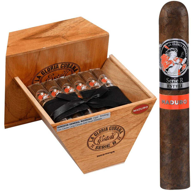 La Gloria Cubana Cigars Serie R Esteli Maduro No. Sixty 18 Ct. Box 6.00X60