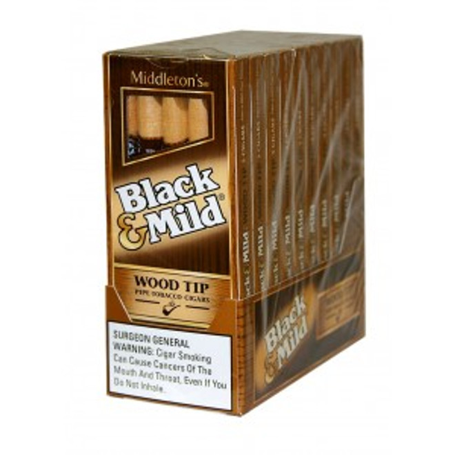 Black & Mild Wood Tip Cigars Pack