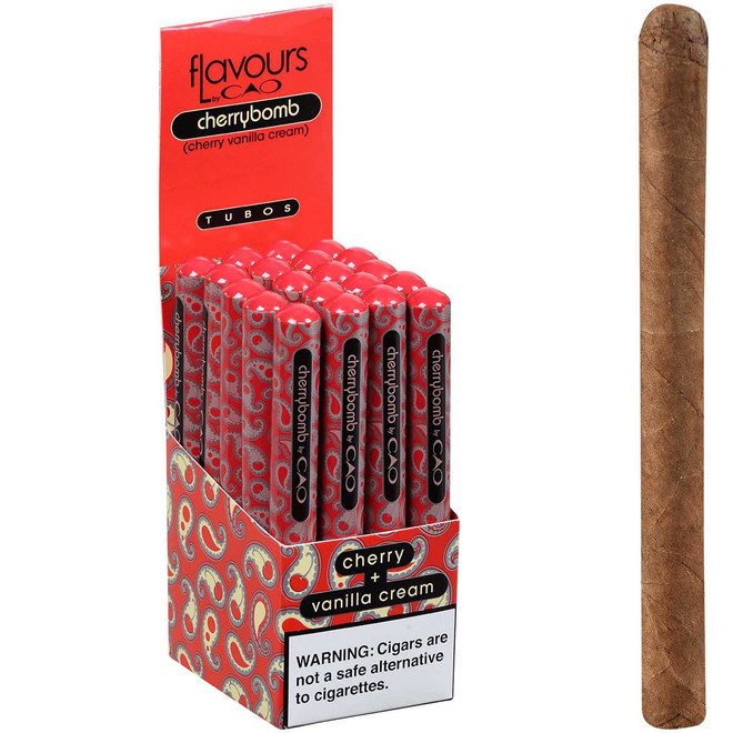 CAO Cigars Flavours Cherrybomb Tubo 20 Ct. Box 4.75X30