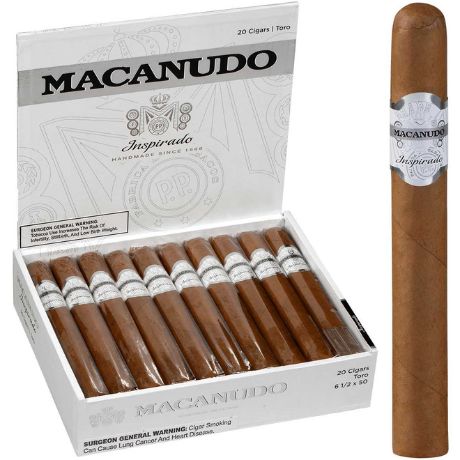 Macanudo Cigars Inspirado White Toro 20 Ct. Box 6.50X50