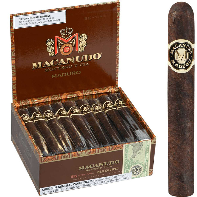 Macanudo Cigars Maduro Hyde Park 25 Ct. Box