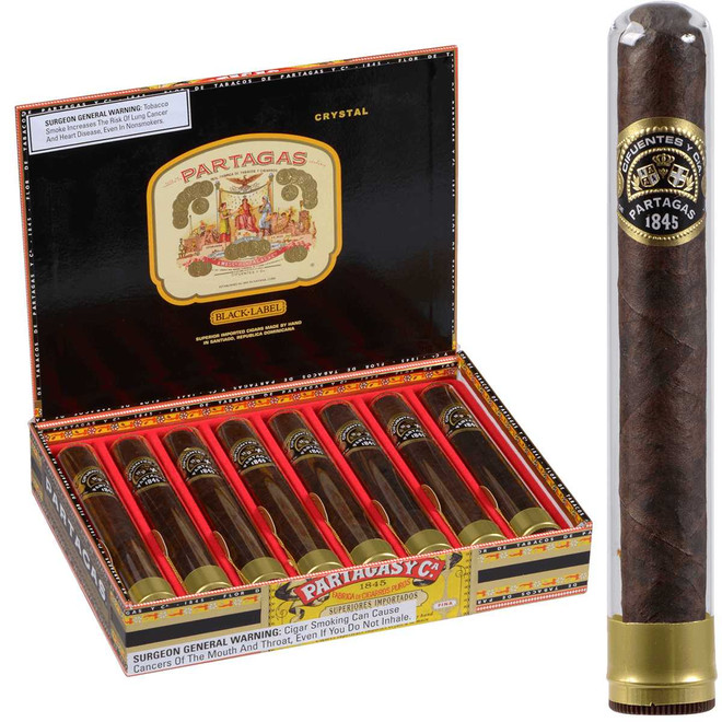 Partagas Cigars Black Label Crystal 8 Ct. Box 5.50X50