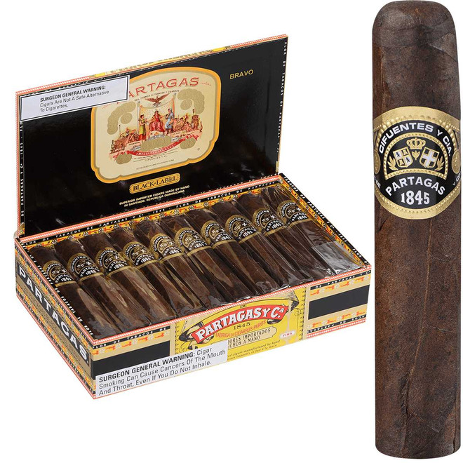 Partagas Cigars Black Label Bravo 20 Ct. Box 4.50X54