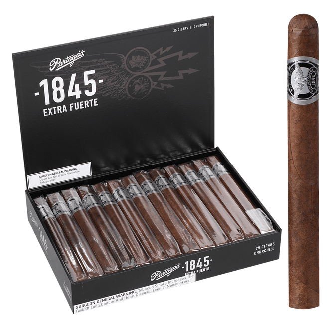 Partagas Cigars 1845 Extra Fuerte Churchill 25 Ct. Box 7.00X49
