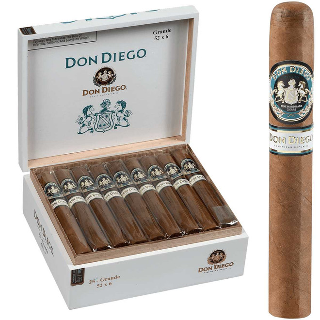 Don Diego Cigars Grande 25 Ct. Box 6.00x52