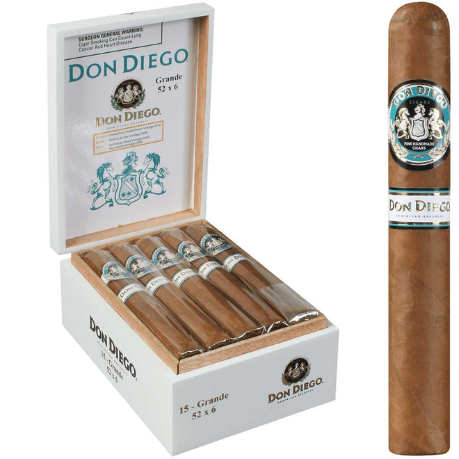 Don Diego Cigars Grande 15 Ct. Box 6.00X52