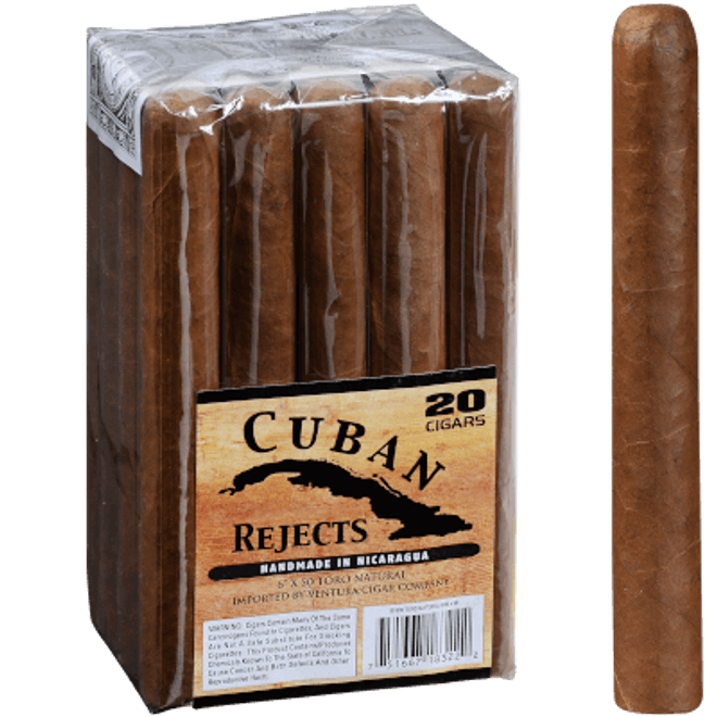 Cuban Rejects Cigars Toro Natural 20 Ct. Bundle