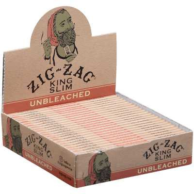 Zig Zag Unbleached King Size Slim Papers 24ct