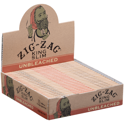 Zig Zag Unbleached King Size Slim Papers 24ct