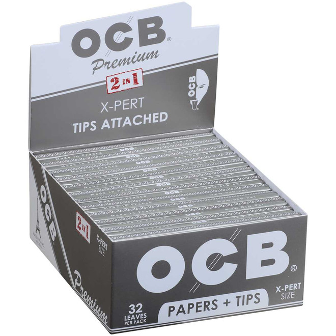 OCB Papers Premium X-Pert Size Plus Tip 24/32 Ct. Box