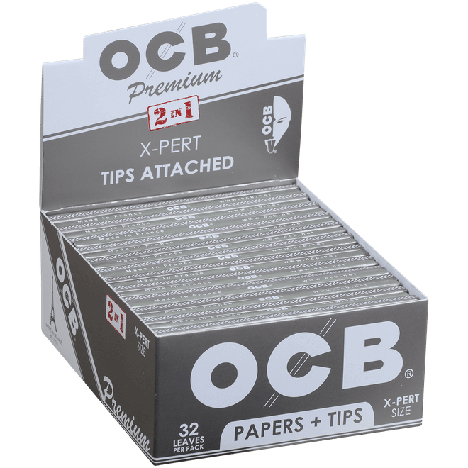 OCB Papers Premium X-Pert Size Plus Tip 24/32 Ct. Box