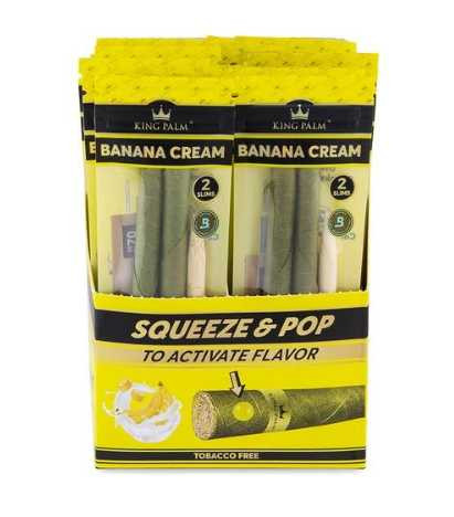 King Palm Banana Cream Minis Rolls 20/2Pk