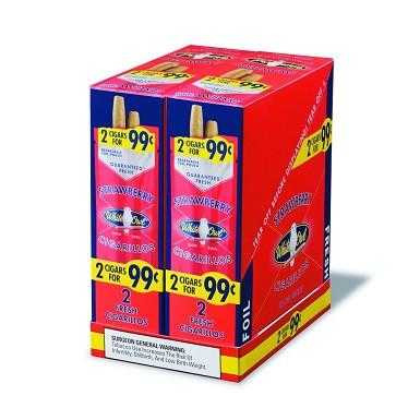 White Owl Cigarillos Strawberry 30 Pouches of 2