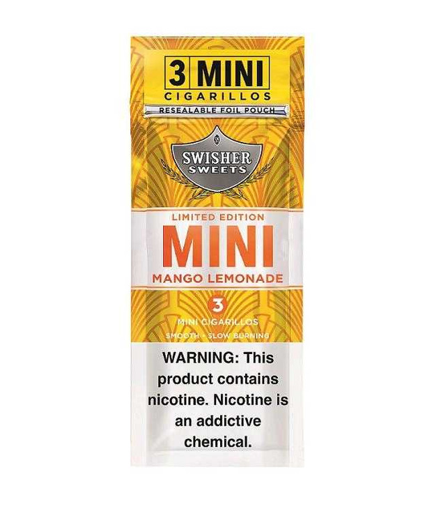 Swisher Sweets Mini Cigarillos Foil Mango Lemonade 15/3