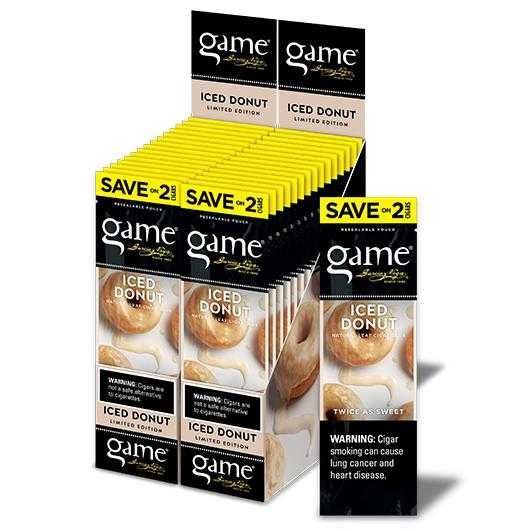 Game Cigarillos Foil Iced Donut 30 Pouches of 2