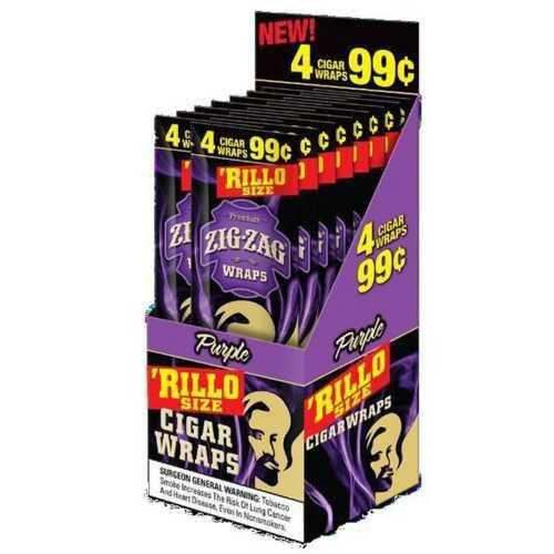 Zig Zag Rillo Wraps Purple 4 for 0.99