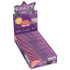 Juicy Jay Rolling Papers Grape 1 1/4 24Ct, purple packaging with multiple packs of grape flavored rolling papers displayed inside a retail box.