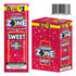 Show Cigars Hemp Zone Hemp Wraps 15/5, packaging of hemp wraps with bright pink and yellow design, featuring the text '5 Wrappers for $1,' 'Sweet,' and 'No Tobacco Herbaled.'