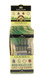 King Palm Wraps King Palm Slim Rolls Size 5pk w/ Boveda 15ct, display box of slim natural leaf wrap rolls with Boveda packs for preserving freshness.
