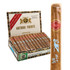 Arturo Fuente Brevas It's A Boy cigar, box of premium cigars with one cigar in a brown wrapper inside a paper band, and a display box with multiple cigars inside.
