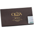 Oliva Cigars Oliva Sampler With Cutter 4 ct. Box, image showing a rectangular dark brown cigar box with the Oliva logo and gold lettering on the lid.