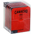 Camacho Corojo Machitos Cigars 5/6 Ct. Tins, red metal tins with black text and transparent plastic cover showcasing the cigars inside.