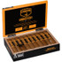 Camacho Connecticut Bxp Cigar Robusto 20 Ct. Box, opened cigar box displaying neatly arranged cigars with branded bands in a presentation case.