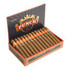 Punch London Club Cigars 25Ct. Box, open box showing 25 cigars with brown wrappers and orange bands inside a retail display.