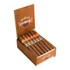 Punch Heritage Reserve Double Corona Cigars 18Ct. Box, open wooden box displaying 18 cigars with colorful bands.