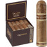 Oliva Cigars Nub Nuance Single Roast 460 Cigars 20 Ct. Box, image of an open black box containing multiple cigars with a single cigar placed outside the box showing its detailed band and packaging.