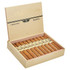 Altadis Aging Room Quattro Connecticut Maestro Cigars 20Ct. Box, open box showing neatly arranged cigars with white and gold bands.