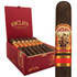 Product AJ Fernandez Enclave Broadleaf by AJ Fernandez Toro Cigars 20Ct. Box, featuring a close-up of a single cigar with a detailed band and a red box filled with cigars inside.