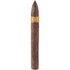 Drew Estate Nica Rustica Belly Cigars 25 Ct. Bundle, close-up of a single dark brown cigar with a yellow Nica Rustica band.