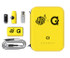 Lemonnade X G Pen Connect Vaporizer, portable vaporizer set with a yellow carrying case, accessories, and charging cable.