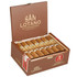 AJ Fernandez San Lotano Oval Connecticut Toro Cigars 20Ct. Box, open wooden cigar box showing twenty cigars with light brown wrappers and branded bands.