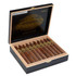 Sancho Panza Double Maduro (Legacy) Cigars, a box of premium cigars arranged neatly inside a black and wooden display case.