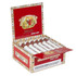 Romeo y Julieta Reserva Real Cigars, open cigar box with cigars neatly arranged inside.