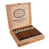Casa Fernandez Aganorsa Corojo Torpedo (Box-Pressed) Cigars, a wooden box containing 15 cigars with a natural brown wrapper and gold and white band, displayed open to show the cigars inside.