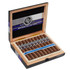 Rocky Patel Winter Collection 2020 Cigars, unopened wooden cigar box with 20 cigars inside, black, blue, and silver packaging design.
